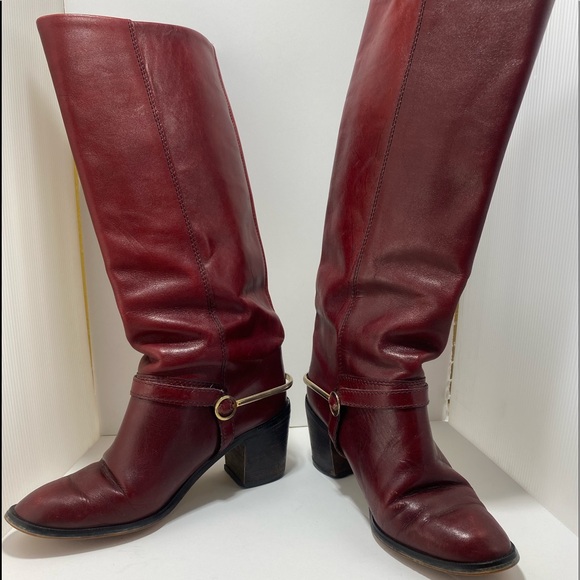 ✨SOLD✨Ultra Rare 1970’s Etienne Angier Oxblood Riding Boots (Made in Italy)- 7 - Picture 2 of 5